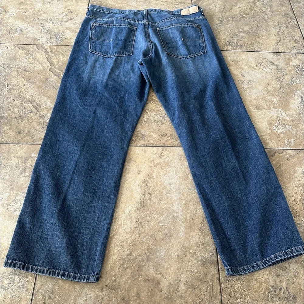 Calvin Klein Mens Jeans Relaxed Straight Dark Wash Size 38X31